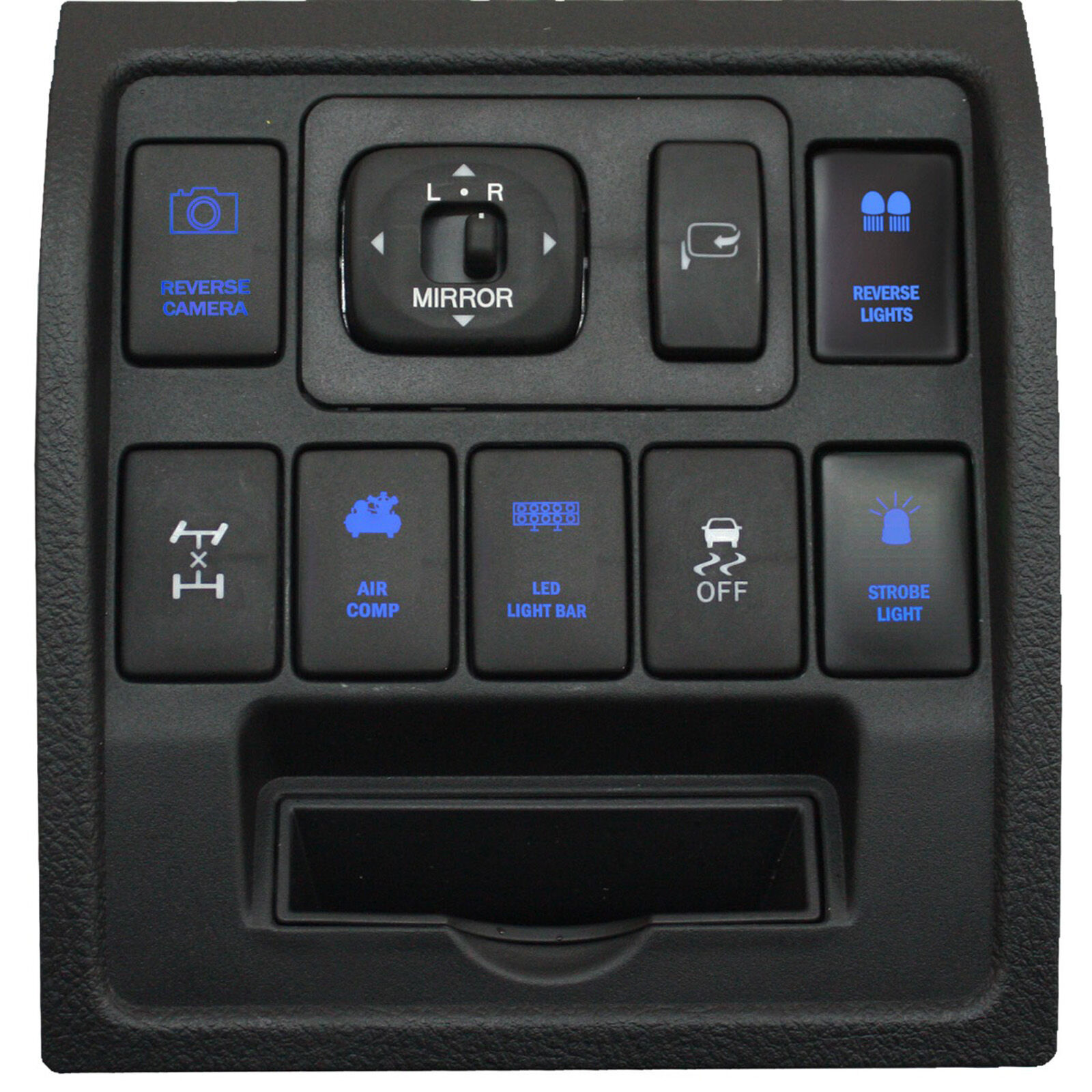Dash Panel from Toyota Suzuki Auto 4x4 MY12 with AOBSW900 series Push Button Switches