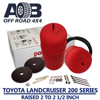 Air bag 15095 for Toyota Landcruiser 200 Series Raised 2 to 2 1/2 inch