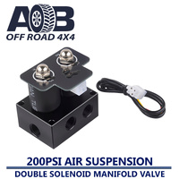 200PSI Air Suspension Kit 12V Double Solenoid Valve Manifold Air Ride Suspension