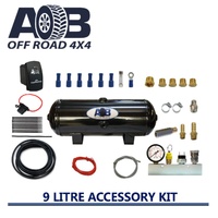 Full Accessory Kit with 9 Litre 200 psi Air Tank for Nissan/Holden/Mitsubishi/Toyota Hilux Landcruiser 70 79 Prado 150 etc