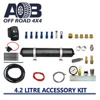 Full Accessory Kit with 4.2 Litre 200 psi Air Tank for Nissan/Holden/Mitsubishi/Toyota Hilux Landcruiser 70 79 Prado 150 etc