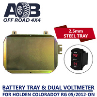 Battery Tray & Red Volt Meter for Holden Colorado 7 RG