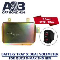 Battery Tray & Red Volt Meter for ISUZU D-Max DMAX 06/2012 - 2019