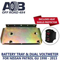 Battery Tray & Red Volt Meter for Nissan Patrol GU 1998 - 2013