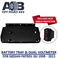 Battery Tray & Red Volt Meter for Nissan Patrol GU 1998 - 2013