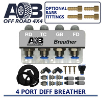 Diff Breather Kit 4 Port fits Universal