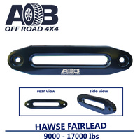 Winch Hawse Fairlead Alloy in Black