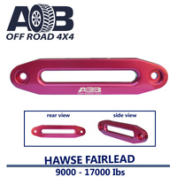 Winch Hawse Fairlead Alloy in Red