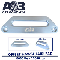Winch Offset Hawse Fairlead Alloy in Silver