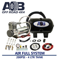 12 Volt 200 Psi Air Compressor 4 Litre 200 Psi Air Tank Universal Full System for Nissan/Holden/Mitsubishi/Toyota Hilux etc
