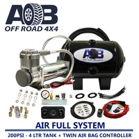 24 Volt 200psi compressor+4L tank + 60psi Air Bag Controller Universal Full System