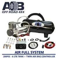 24 Volt 200psi compressor+6L tank + 60psi Air Bag Controller Universal Full System