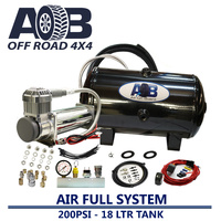 12 Volt 200psi compressor and 18 Litre 200 psi Air tank Universal Full System for Nissan/Holden/Mitsubishi/Toyota Hilux etc