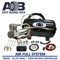 12 Volt 200psi compressor+18L tank + 60psi Air Bag Controller Universal Full System for Nissan/Holden/Mitsubishi/Toyota Hilux etc