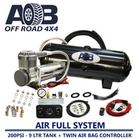 24 Volt 200psi compressor+9L tank + 60psi Air Bag Controller Universal Full System