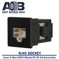 RJ45 Pass through I600 UHF Radio Microphone Socket for Isuzu D-Max DMAX MUX Mazda BT-50 3rd Gen for Uniden Oricom GME Icom Crystal Digitech