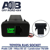 RJ45 Pass through TOYOTA 800 UHF RADIO REMOTE MICROPHONE SOCKET Horizontal Green