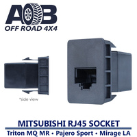 RJ45 Pass Through M200 UHF Radio Microphone Socket Outlet Socket for Mitsubishi Pajero Sport QE Triton MQ MR Outlander ZK Mirage LA Series