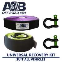 Winch Recovery Kit with Extension Strap, Tree Protector & Shackles