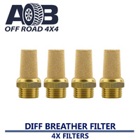 4 x 1/8 bsp Diff Breather Filters Bronze