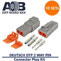 10 x Deutsch DTP 2 Way Pin Connector Plug Kit