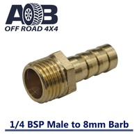 1/4 BSP Male to 8mm Barb
