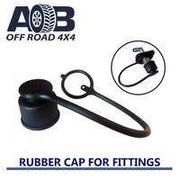 Air Fitting Black Rubber Cap 24mm