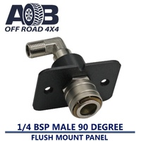 Flush Mount Nitto Air Fitting 1/4" BSP Male 90 Degree without Cap