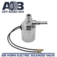 12V / 24V Air Horn Electric Solenoid Valve 1/4" NPT Chrome Plated