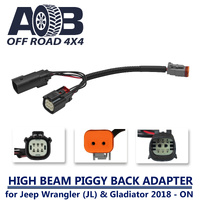 High Beam Piggy Back Adapter For Jeep Wrangler JL & Gladiator 2018 ~ Onwards factory LED headlamps