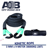 Kinetic Rope 38mm x 9m 83,775lbs 38T Black