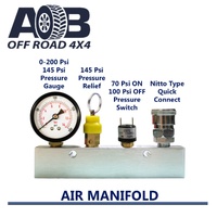 Complete Set Air Manifold with Pressure Switch 70psi ON 100psi OFF