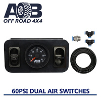 Pressure gauge 22050K 60psi twin air bag control Panel Kit
