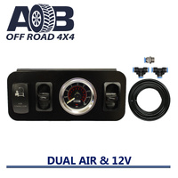Pressure gauge 220SK 160psi twin air bag control Panel Kit TWIN needle