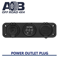 Power Outlet Triple Panel with Sockets