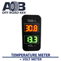 Toyota 800 Dual Temperature Meter + Volt Meter LED Green Red