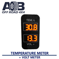 Toyota 800 Dual Temperature Meter + Volt Meter LED Red
