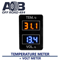 Toyota 900 Dual Temperature Meter + Volt Meter LED blue red
