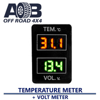 Toyota 900 Dual Temperature Meter + Volt Meter LED green red