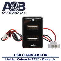 Power Outlet Dual USB Charger HOLDEN COLORADO 2012 ~