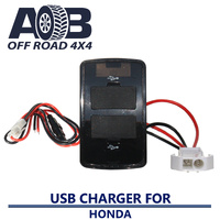 Power Outlet Dual USB Charger Honda GPS iPhone iPad iPod Audio 12V