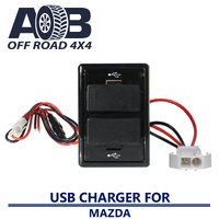 Power Outlet Dual USB Charger Mazda GPS iPhone iPad iPod Audio 12V