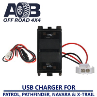 Power Outlet Dual USB Charger Nissan GPS iPhone iPad iPod Audio 12V