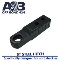 5 Tonne Soft Shackle Recovery Hitch Rear Recovery Point Black fits Nissan/Holden/Mitsubishi/Toyota Hilux Landcruiser Prado etc