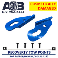 Recovery Tow Points Kit 2100 Blue heavy duty WLL Stamped to 5000kg 10mm plate Steel