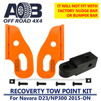 Front & Rear Recovery Tow Points kit 2100NAVH for Nissan Navara D23 NP300