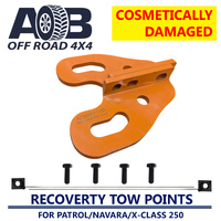 Recovery Tow Points Kit 2100 Orange heavy duty WLL Stamped to 5000kg 10mm plate Steel