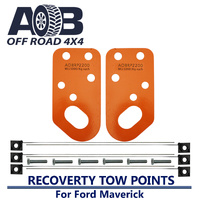 5000kg 5T WLL 12mm Plate Steel Heavy Duty Recovery Gear Tow Points Kit 2200T Powder coated Orange for Ford Maverick 4x4 4WD