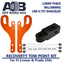 Front & Rear Recovery Tow Points kit 2300H for TOYOTA FJ CRUISER + PRADO 150