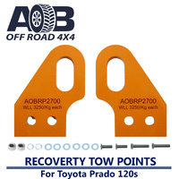 3250kg Recovery Gear Tow Points Kit 2700 Winch Towing fits Toyota Landcruiser Prado 120 Series GRJ120R, KDJ120R, KZJ120R